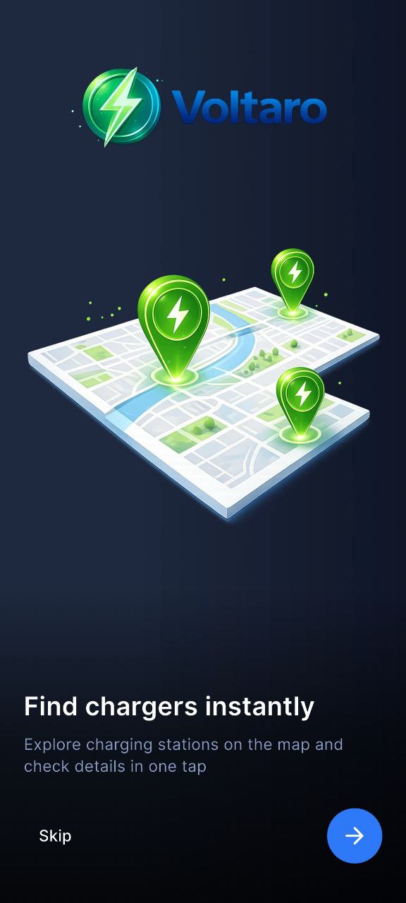 1w EV Booking app screenshot